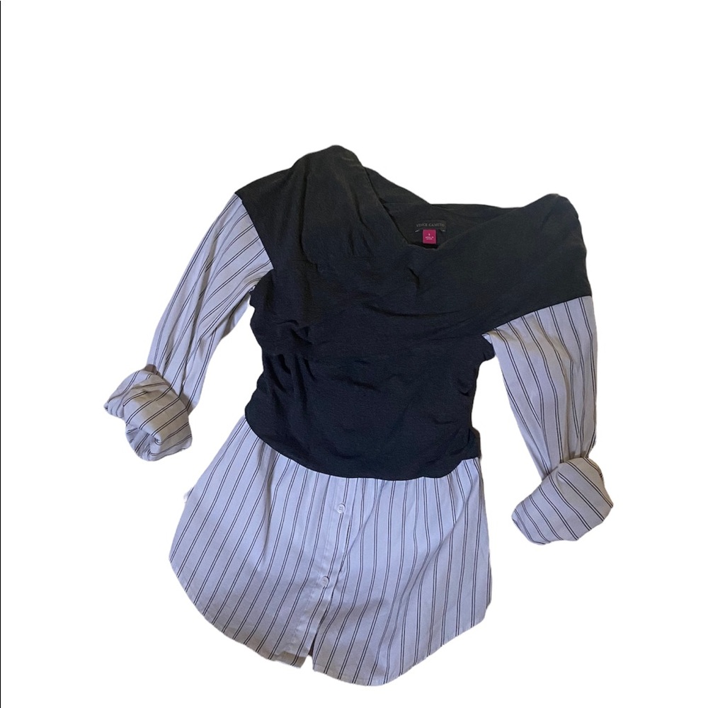 fit beautiful elegant flattering gray with white y rallas gris, Great condition